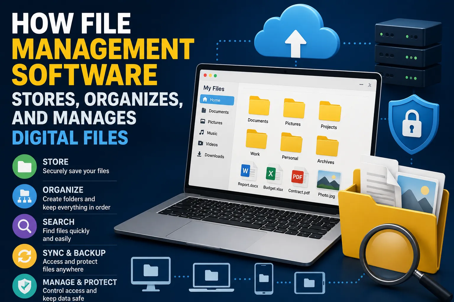How File Management Software Stores, Organizes, and Manages Digital Files