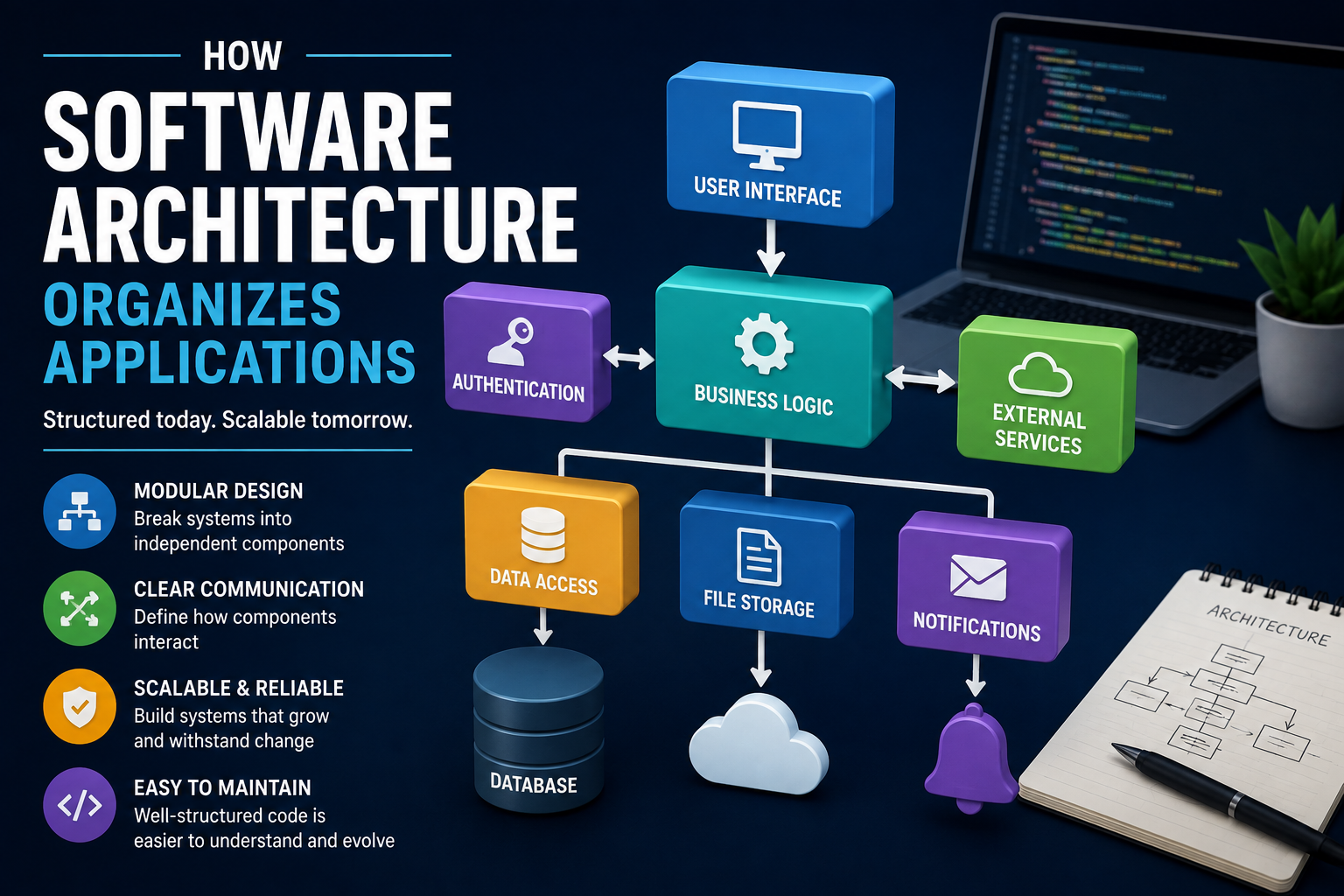 How Software Architecture Organizes Applications