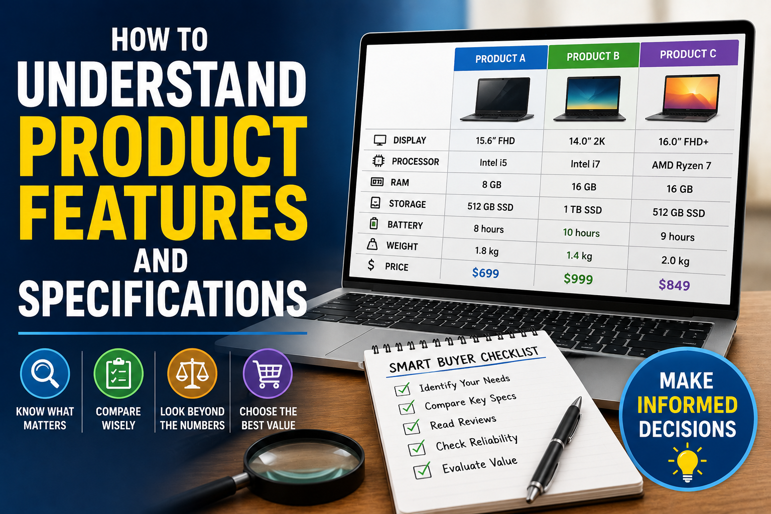 How to Understand Product Features and Specifications
