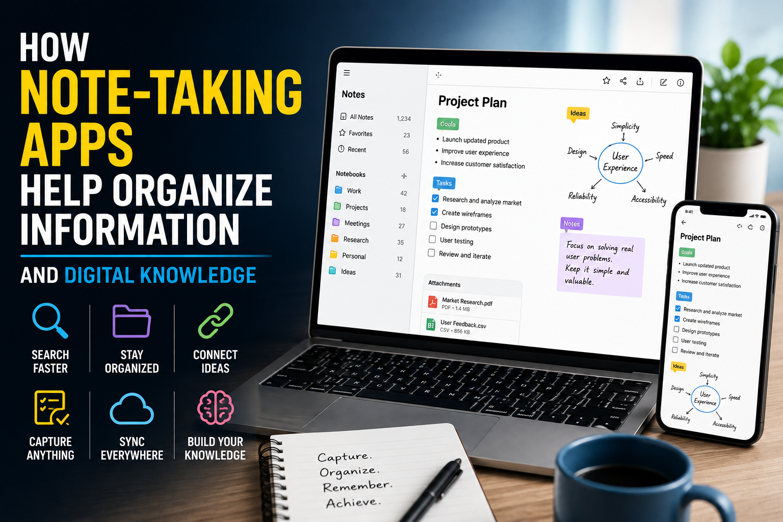 How Note-Taking Apps Help Organize Information and Digital Knowledge